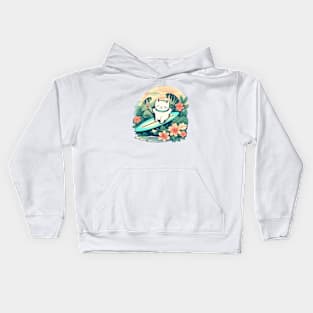 Lucky Cat Surf Paradise Kids Hoodie